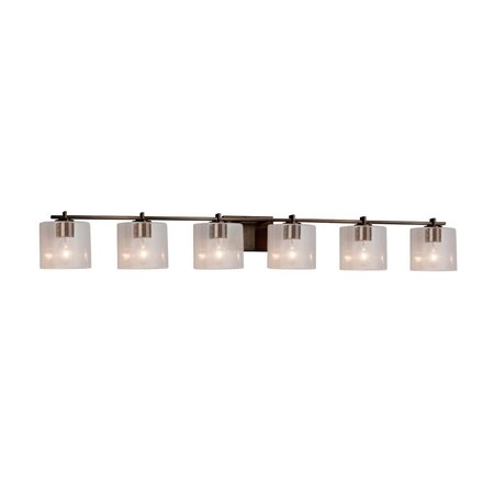 Justice Design Group Era 6-Light Bath Bar FSN-8446-30-SEED-DBRZ